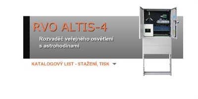 Rozvaděč veřejné osvětlení s astrohodinami - ALTIS-4