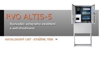 Rozvaděč veřejné osvětlení s astrohodinami - ALTIS-5